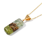 Mehrfarbiger Peridot Edelsteine Schmuckset 316L Edelstahl Antikes Gold und Legierung Antikes Gold ca. 20.00 ct