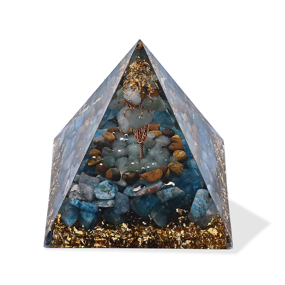 Mehrfarbiger Apatit Edelsteine Schmuckset 316L Edelstahl Antikes Gold und Legierung Antikes Gold ca. 20.00 ct