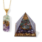 Mehrfarbiger Flourit Edelsteine Schmuckset 316L Edelstahl Antikes Gold und Legierung Antikes Gold ca. 20.00 ct