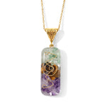 Mehrfarbiger Flourit Edelsteine Schmuckset 316L Edelstahl Antikes Gold und Legierung Antikes Gold ca. 20.00 ct
