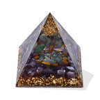 Mehrfarbiger Flourit Edelsteine Schmuckset 316L Edelstahl Antikes Gold und Legierung Antikes Gold ca. 20.00 ct
