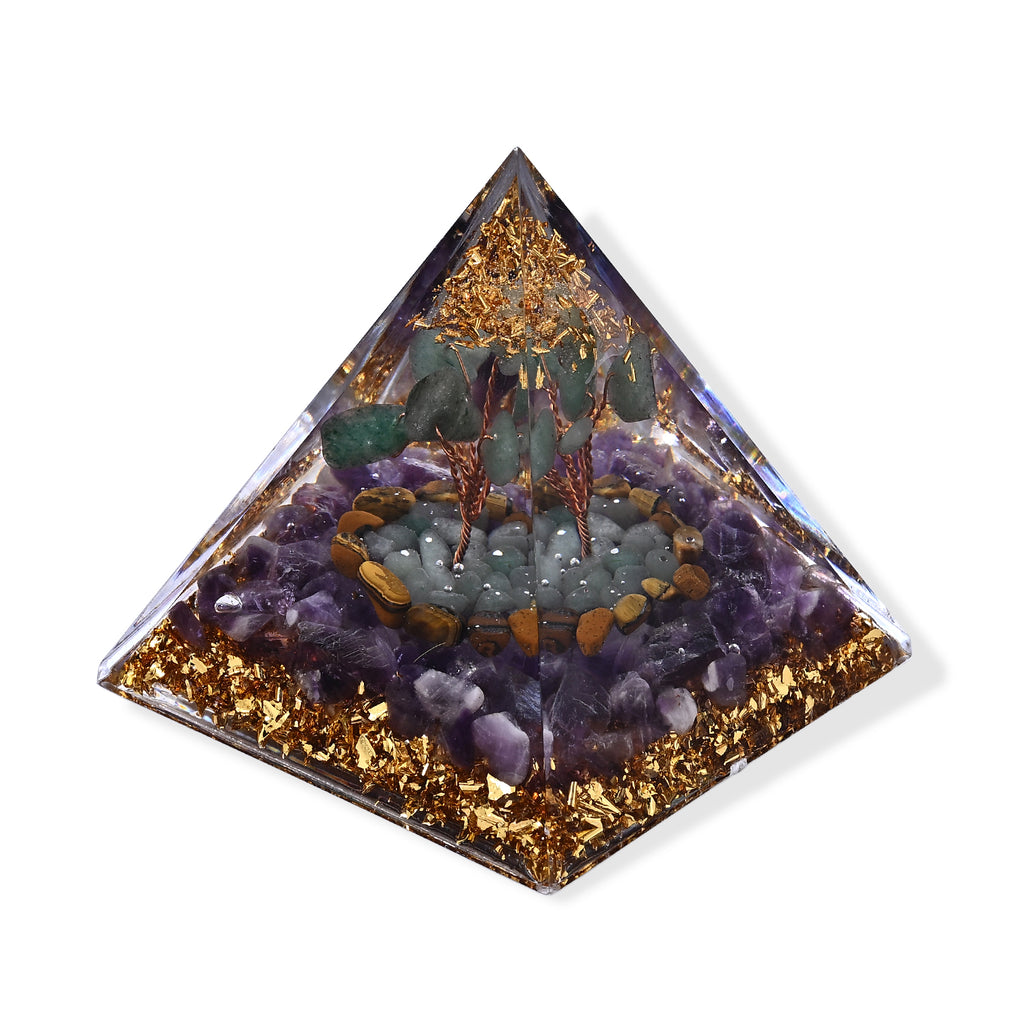 Mehrfarbiger Flourit Edelsteine Schmuckset 316L Edelstahl Antikes Gold und Legierung Antikes Gold ca. 20.00 ct