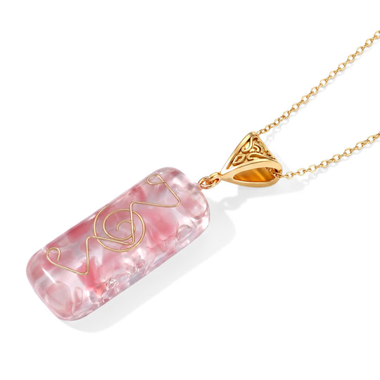 Rosa Quarz Schmuckset 316L Edelstahl Antikes Gold und Legierung Antikes Gold ca. 20.00 ct