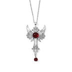 Roter Achat, Glas Schmuckset ca. 50 cm 120.00 ct