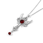 Roter Achat, Glas Schmuckset ca. 50 cm 120.00 ct