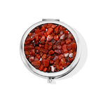 Roter Achat, Glas Schmuckset ca. 50 cm 120.00 ct