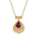 EVER TRUE AAA Lab Grown Rubin, Weißer Zirkon Schmuckset ca. 50 cm ca. 8,90 ct.