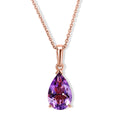 D'Joy Rose De France Amethyst Schmuckset ca. 50 cm 925 Silber Rosévergoldet ca. 2,53 ct.
