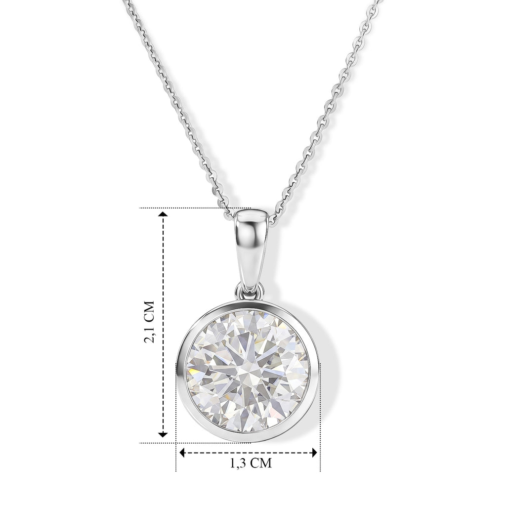 D'Joy Moissanit Schmuckset ca. 50 cm 925 Silber Rhodiniert ca. 4.65 ct