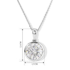 D'Joy Moissanit Schmuckset ca. 50 cm 925 Silber Rhodiniert ca. 4.65 ct
