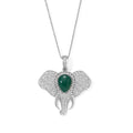 EVER TRUE AA Verde Onyx Anhänger mit Kette, ca. 50 cm ca. 9.84 ct