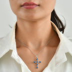 AAA Labradorit Anhänger, 925 Silber, 316L Edelstahl Kette ca. 50 cm ca. 3.52 ct