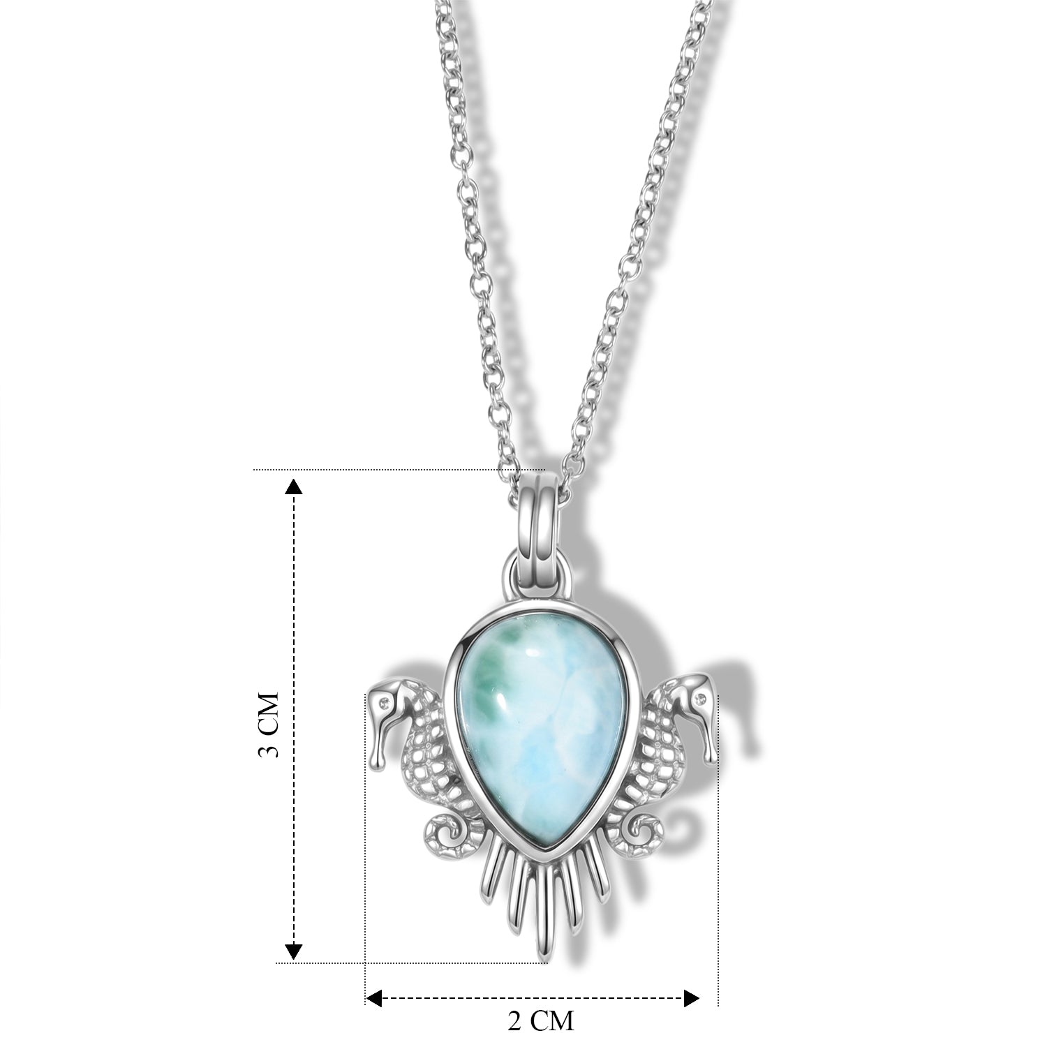EVER TRUE AA Larimar Schmuckset ca. 50 cm ca. 6,54 ct.