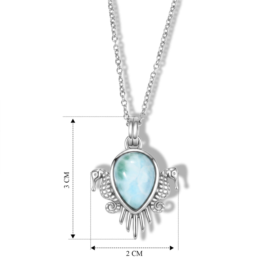 EVER TRUE AA Larimar Schmuckset ca. 50 cm ca. 6,54 ct.