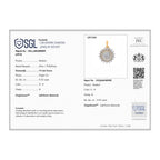 LUXURIANT DIAMOND - Lab Grown Diamant SGL zertifiziert SI-GH Schmuckset ca. 50 cm 925 Silber 750 Gelbgold vermeil ca. 0,53 ct.