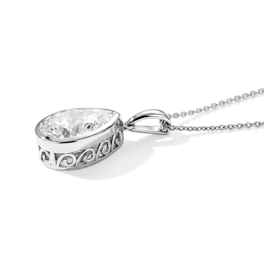 D'Joy Moissanit Schmuckset ca. 50 cm 925 Silber Rhodiniert ca. 5.15 ct