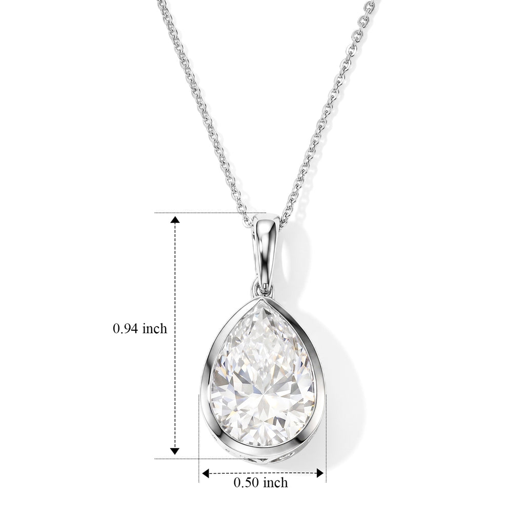 D'Joy Moissanit Schmuckset ca. 50 cm 925 Silber Rhodiniert ca. 5.15 ct