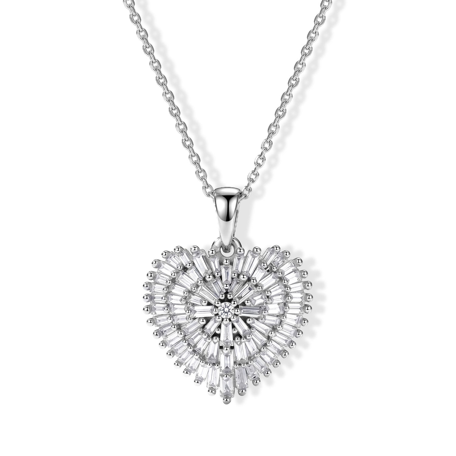 LUXURIANT DIAMOND - Lab Grown Diamant SI-GH Schmuckset ca. 50 cm 925 Silber Rhodiniert ca. 1,04 ct.