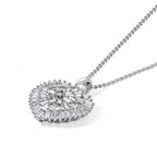LUXURIANT DIAMOND - Lab Grown Diamant  SGL zertifiziert SI-GH Schmuckset ca. 50 cm 925 Silber Rhodiniert ca. 1,04 ct.