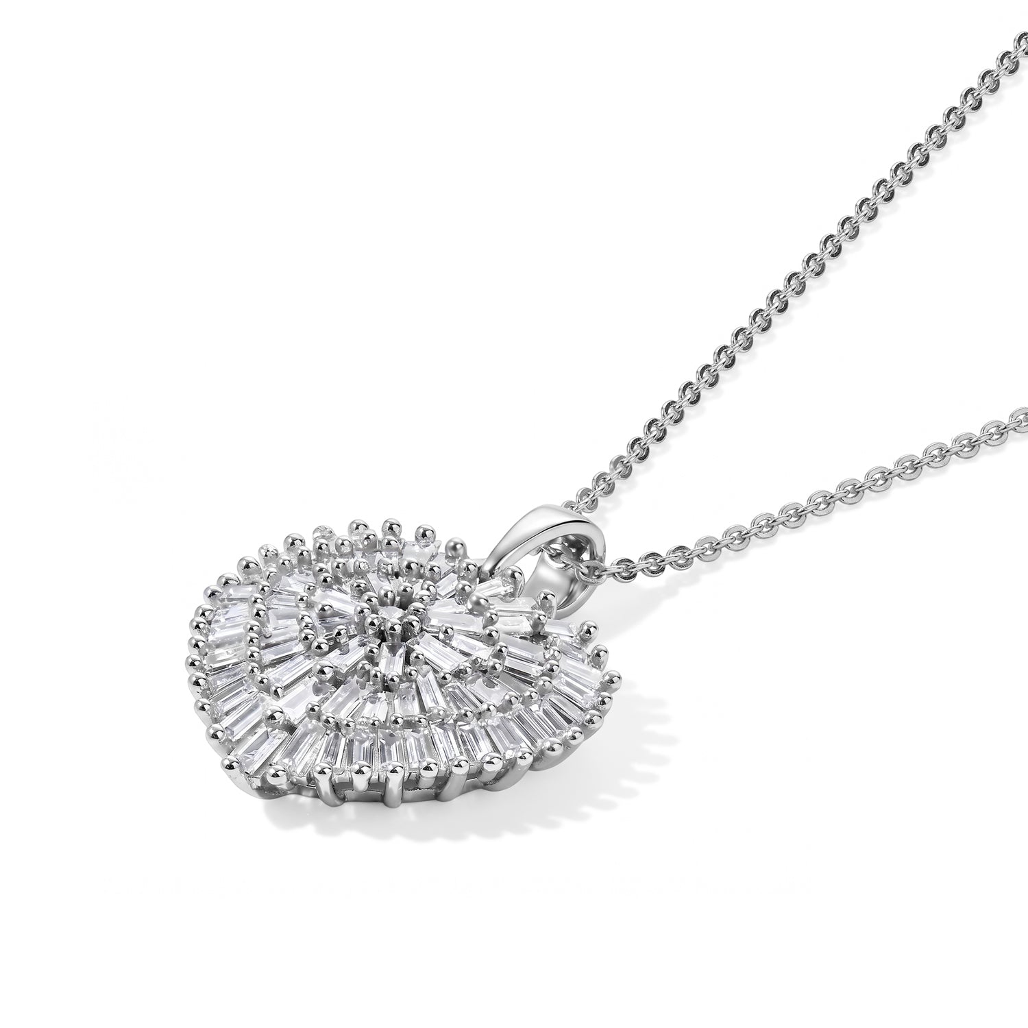 LUXURIANT DIAMOND - Lab Grown Diamant  SGL zertifiziert SI-GH Schmuckset ca. 50 cm 925 Silber Rhodiniert ca. 1,04 ct.