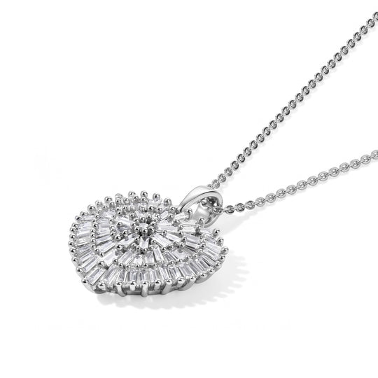 LUXURIANT DIAMOND - Lab Grown Diamant SI-GH Schmuckset ca. 50 cm 925 Silber Rhodiniert ca. 1,04 ct.