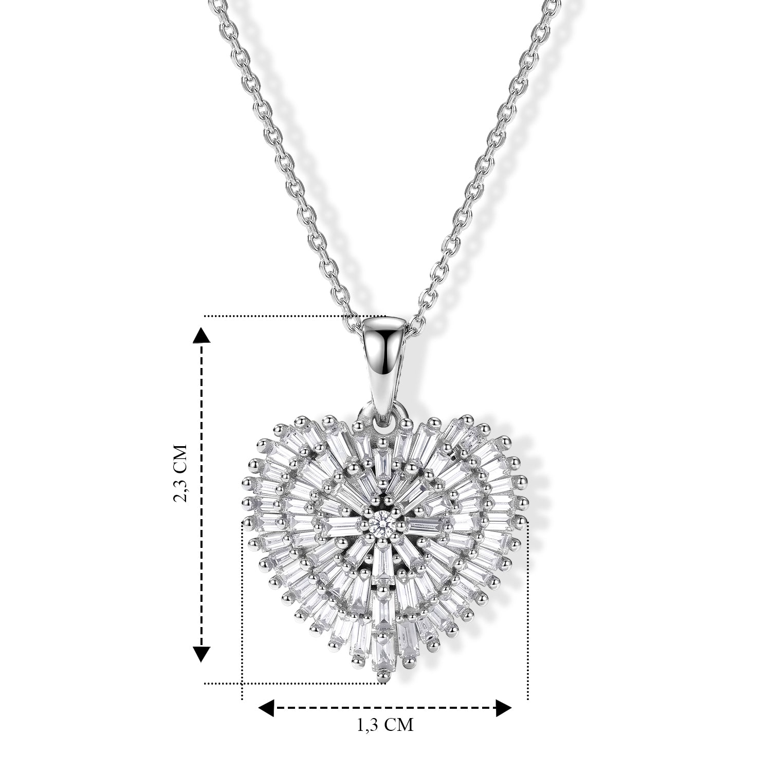 LUXURIANT DIAMOND - Lab Grown Diamant SI-GH Schmuckset ca. 50 cm 925 Silber Rhodiniert ca. 1,04 ct.