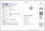 LUXURIANT DIAMOND - Lab Grown Diamant  SGL zertifiziert SI-GH Schmuckset ca. 50 cm 925 Silber Rhodiniert ca. 1,04 ct.
