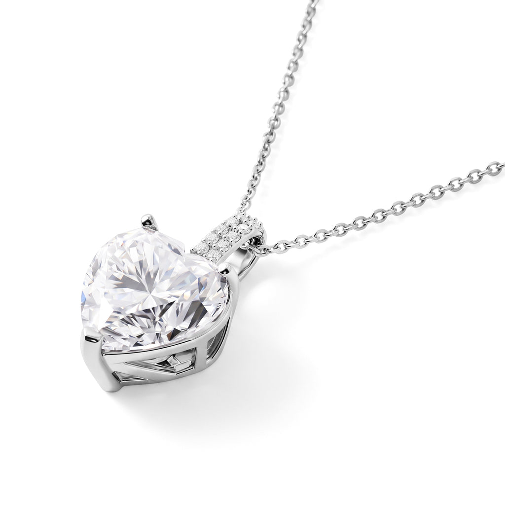 D'Joy Moissanit Schmuckset ca. 45 cm 925 Silber Rhodiniert ca. 6,26 ct.