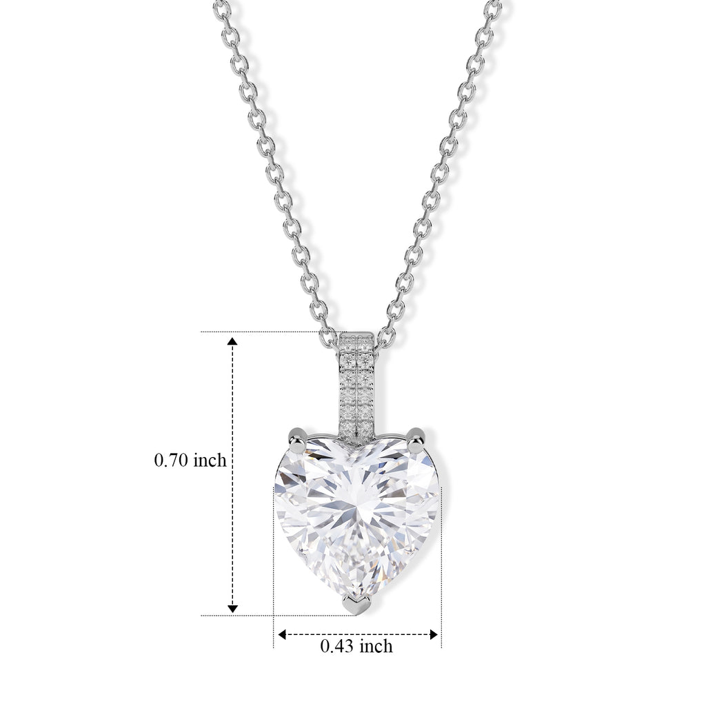 D'Joy Moissanit Schmuckset ca. 45 cm 925 Silber Rhodiniert ca. 6,26 ct.