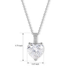 D'Joy Moissanit Schmuckset ca. 45 cm 925 Silber Rhodiniert ca. 6,26 ct.
