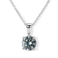 D'Joy Paraiba Moissanit Schmuckset ca. 45 cm 925 Silber Rhodiniert ca. 1.21 ct