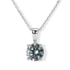 D'Joy Paraiba Moissanit Schmuckset ca. 45 cm 925 Silber Rhodiniert ca. 1.21 ct