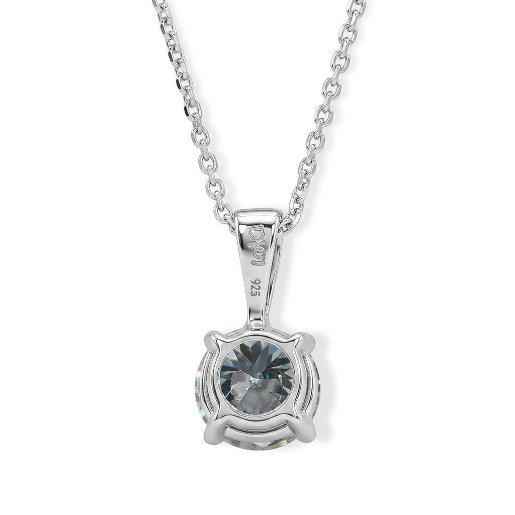 D'Joy Paraiba Moissanit Schmuckset ca. 45 cm 925 Silber Rhodiniert ca. 1.21 ct