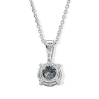 D'Joy Paraiba Moissanit Schmuckset ca. 45 cm 925 Silber Rhodiniert ca. 1.21 ct