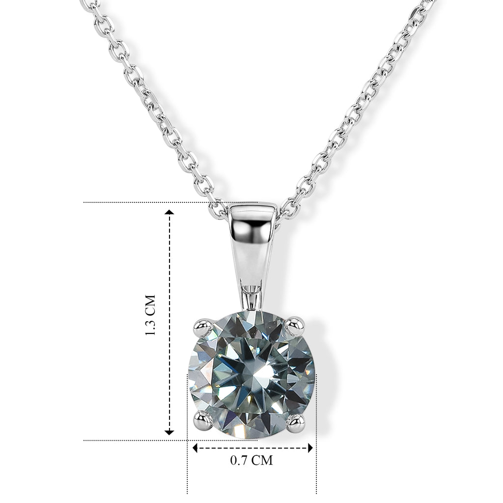 D'Joy Paraiba Moissanit Schmuckset ca. 45 cm 925 Silber Rhodiniert ca. 1.21 ct