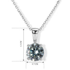 D'Joy Paraiba Moissanit Schmuckset ca. 45 cm 925 Silber Rhodiniert ca. 1.21 ct