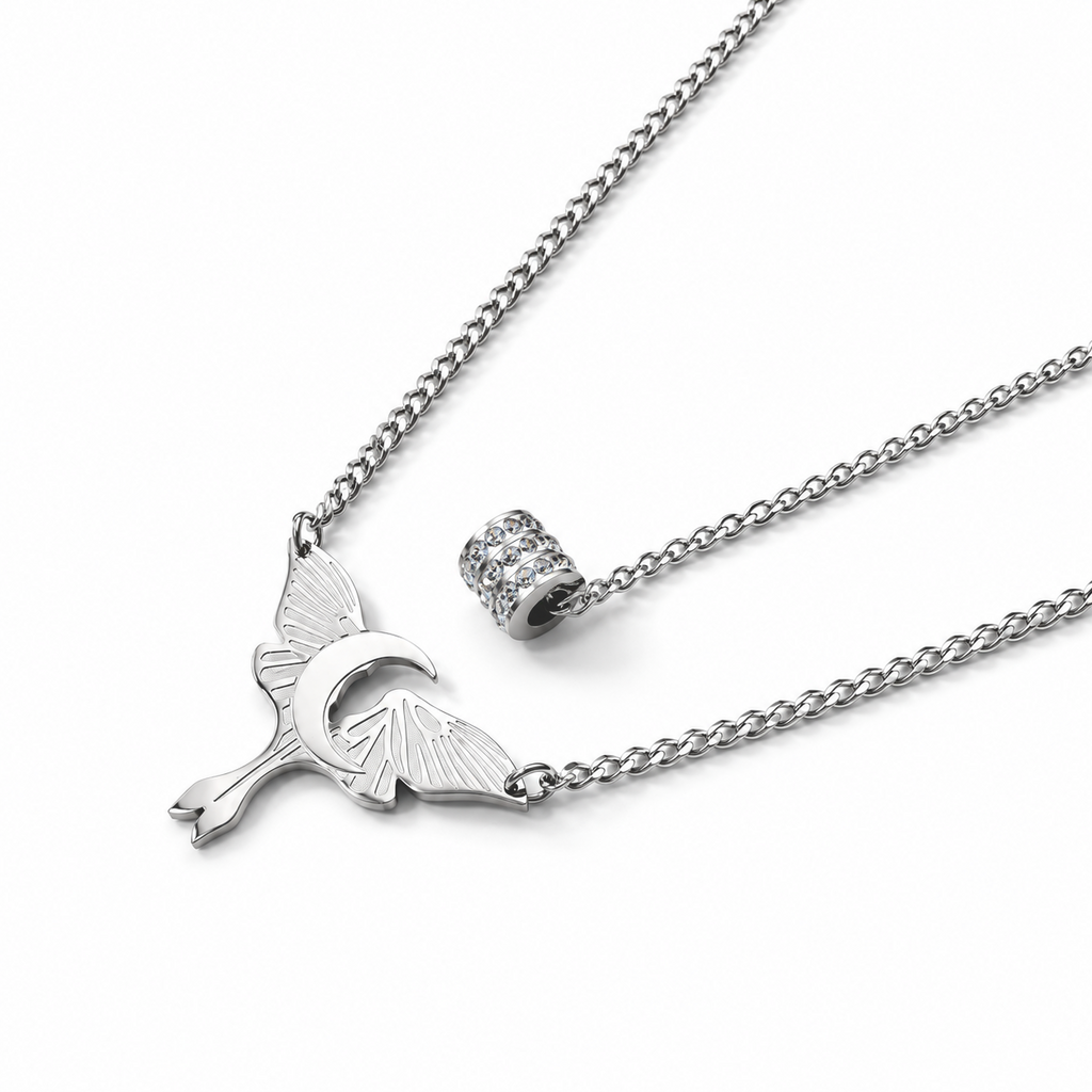 Weißer Kristall Schmuckset