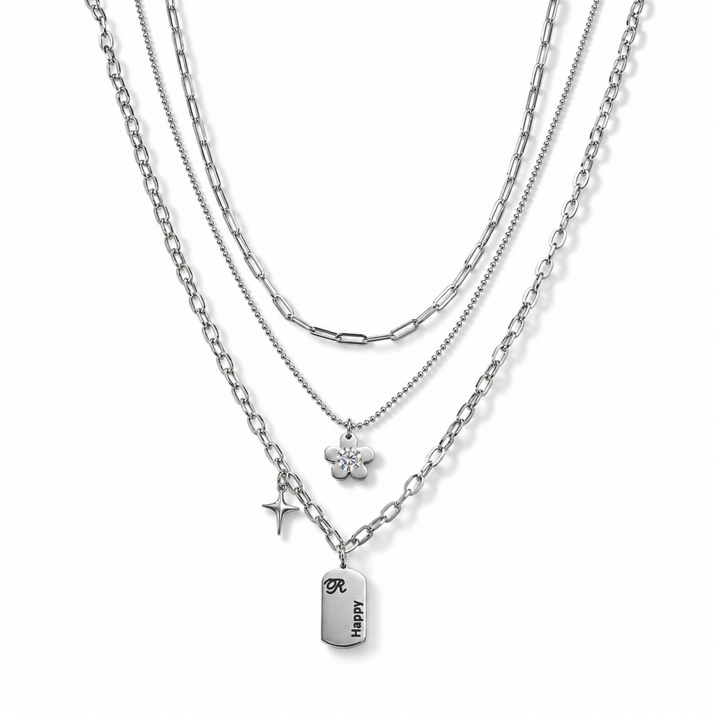 316L Edelstahl Schmuckset ca. 15,60g