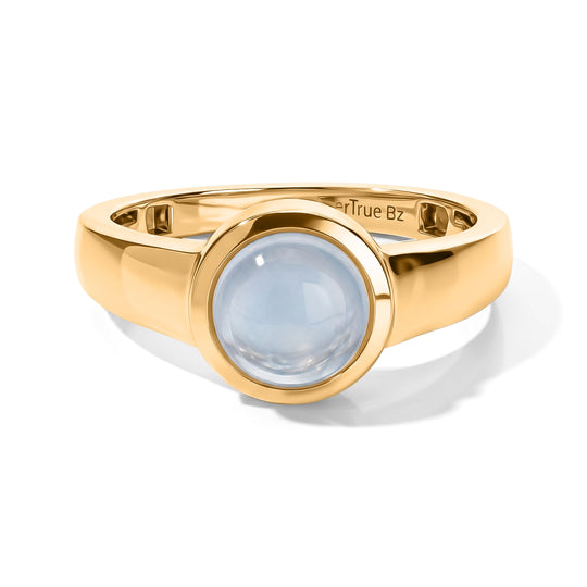 EVER TRUE Milky Aquamarin Schmuckset  (Größe 21) ca. 3.21 ct