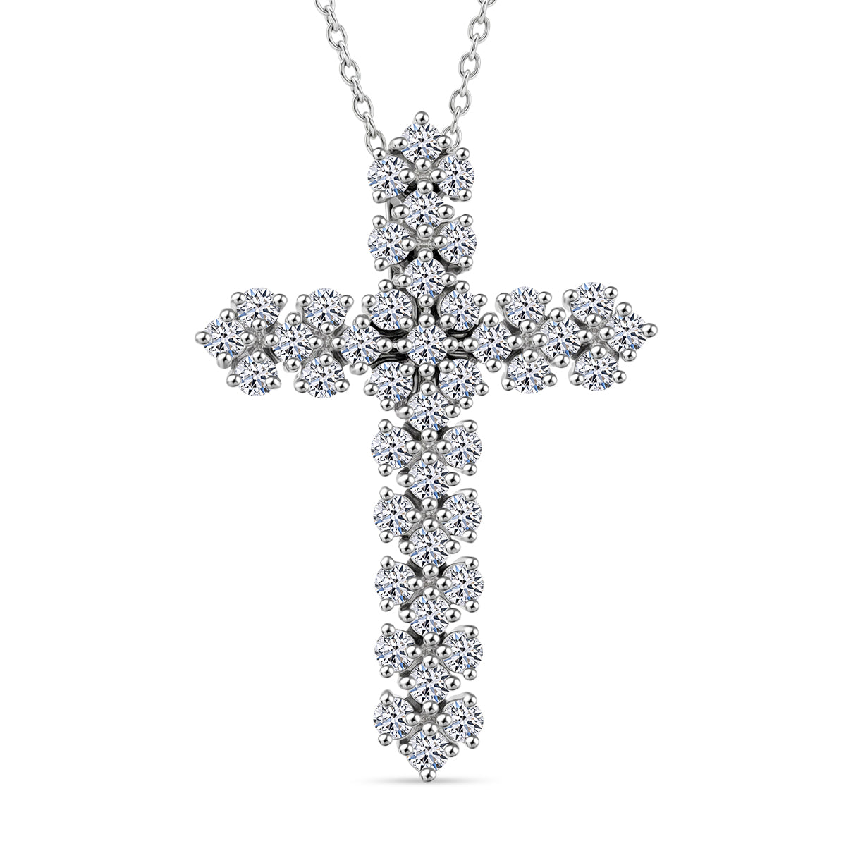 LUXURIANT DIAMOND - Lab Grown Diamant SI-GH Schmuckset SGL zertifiziert ca. 50 cm 925 Silber Rhodiniert ca. 1.00 ct