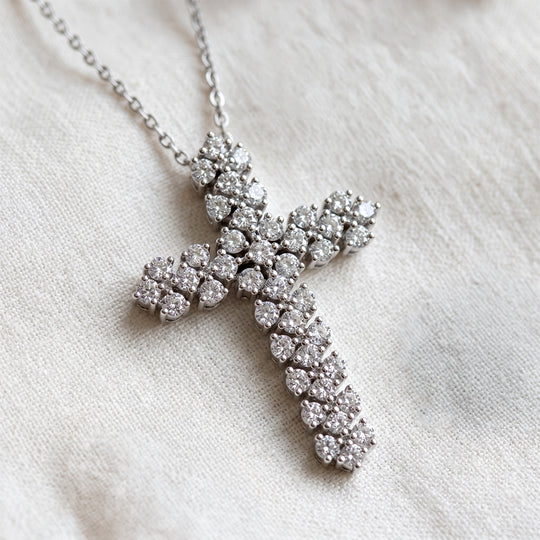 LUXURIANT DIAMOND - Lab Grown Diamant SI-GH Schmuckset SGL zertifiziert ca. 50 cm 925 Silber Rhodiniert ca. 1.00 ct