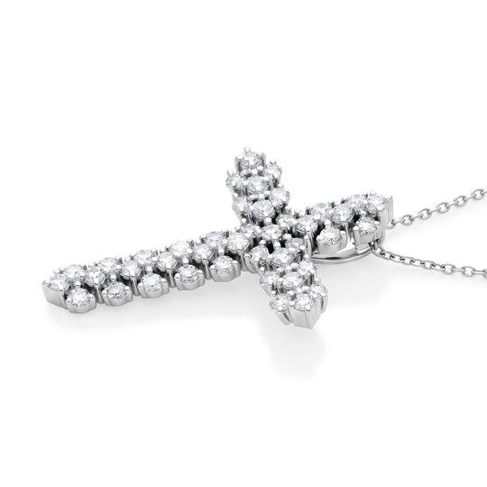 LUXURIANT DIAMOND - Lab Grown Diamant SI-GH Schmuckset SGL zertifiziert ca. 50 cm 925 Silber Rhodiniert ca. 1.00 ct