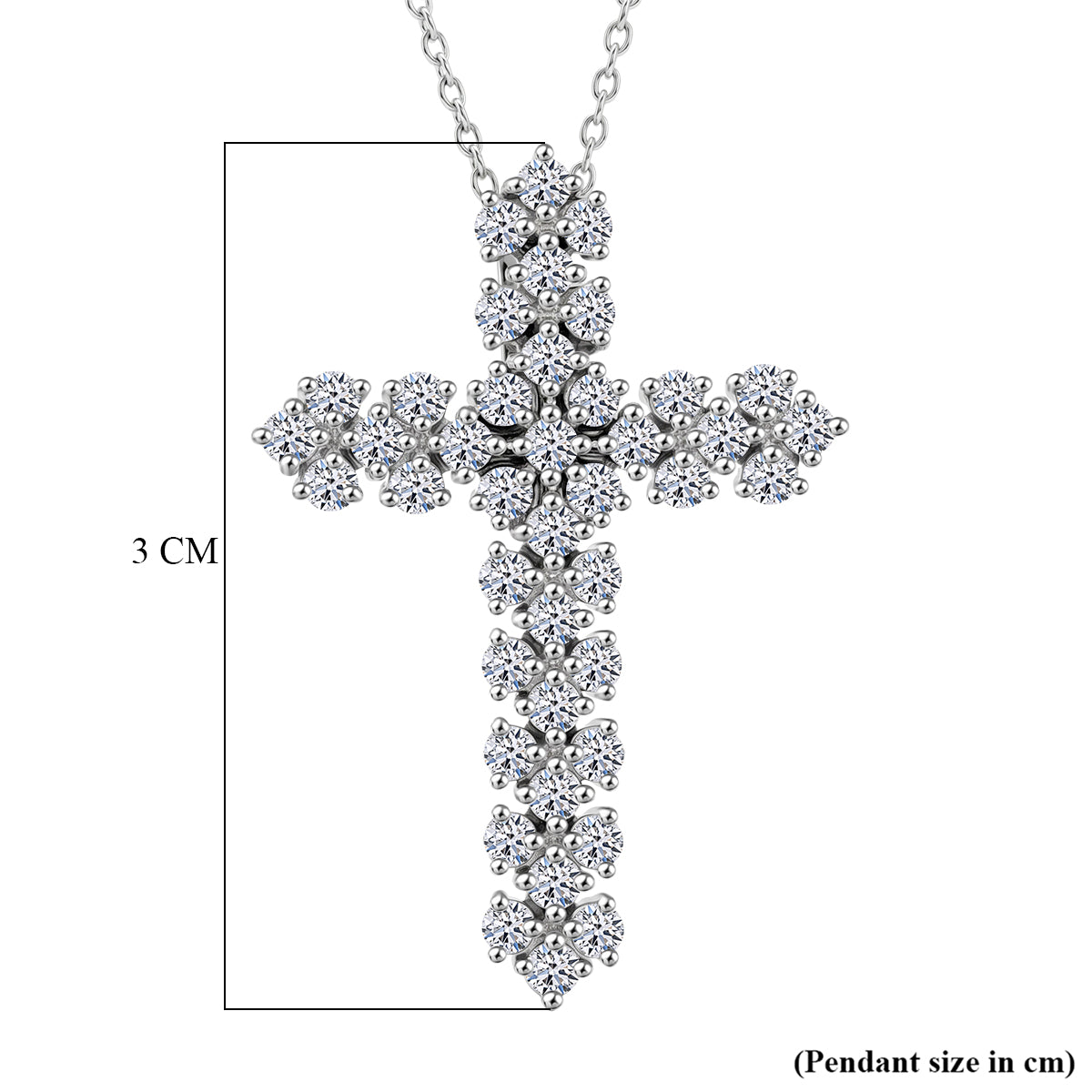 LUXURIANT DIAMOND - Lab Grown Diamant SI-GH Schmuckset SGL zertifiziert ca. 50 cm 925 Silber Rhodiniert ca. 1.00 ct