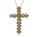 LUXURIANT DIAMOND - Lab Grown Diamant SI-GH SchmucksetSGL zertifiziert ca. 50 cm 925 Silber 750 Gelbgold vermeil ca. 1.00 ct