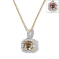 D'Joy AA Turkizit, Moissanit Schmuckset ca. 45 cm 925 Silber 750 Gelbgold vermeil ca. 2,14 ct.