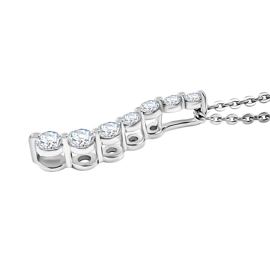 LUXURIANT DIAMOND - Lab Grown Diamant SI-GH Schmuckset ca. 50 cm 925 Silber 750 Roségold vermeil ca. 0,35 ct.