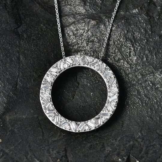 LUXURIANT DIAMOND - Lab Grown Diamant SI-GH Schmuckset ca. 50 cm 925 Silber Rhodiniert ca. 1,01 ct.