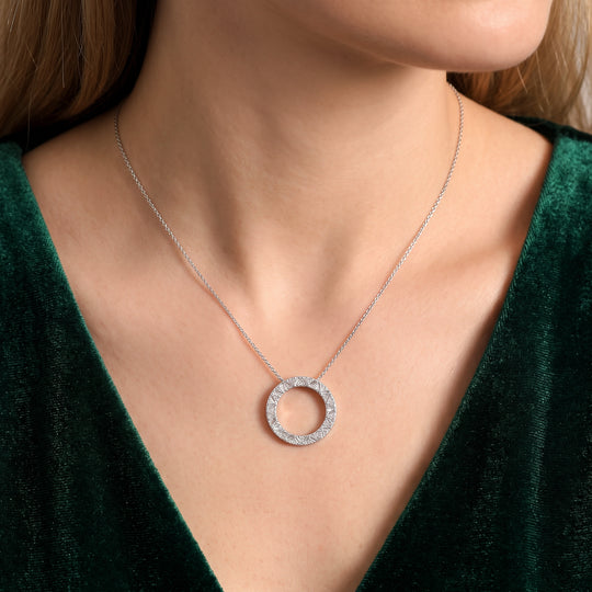 LUXURIANT DIAMOND - Lab Grown Diamant SI-GH Schmuckset ca. 50 cm 925 Silber Rhodiniert ca. 1,01 ct.