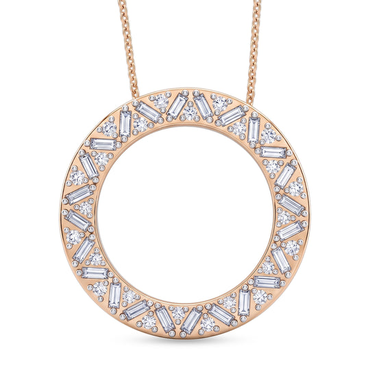 LUXURIANT DIAMOND - Lab Grown Diamant SI-GH Schmuckset ca. 50 cm 925 Silber Rhodiniert ca. 1,01 ct.