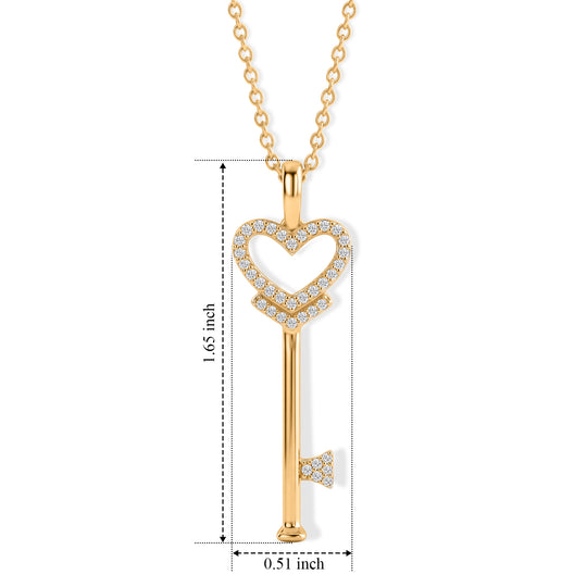 LUXURIANT DIAMOND - Lab Grown Diamant SI-GH Schmuckset ca. 50 cm 925 Silber 750 Gelbgold vermeil ca. 0,26 ct.